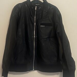 Members Only Women’s Black Bomber Jacket Size L NEW Classic Zip Up